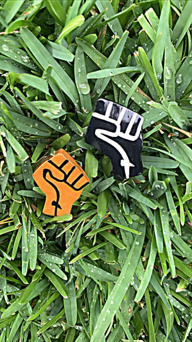 Power Fist Clay Pin